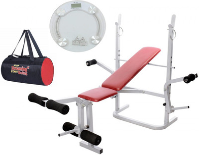 

Lifeline Multi Gym Bench 308 | Bundles With Gym Bag and Weighing Machine Home Gym Combo(100 - 120 kg)