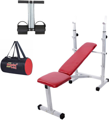 

Lifeline Multi Bench 307 Bonus With Tummy Trimmer and Gym Bag Home Gym Combo(100 - 120 kg)