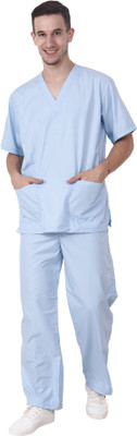 

Trident RI_MALE_1150_AQUA_XL Shirt, Pant Hospital Scrub(Light blue XL)