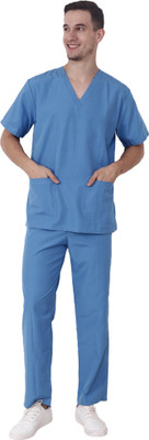 

Trident RI_MALE_1150_BLUE_M Shirt, Pant Hospital Scrub(Blue M)