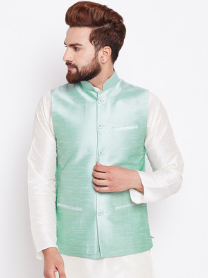 ABH Lifestyle Sleeveless Self Design Men Jacket