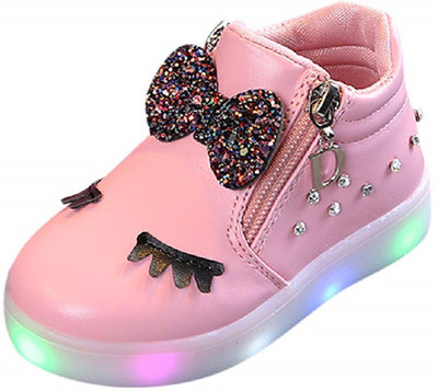 

Premsons Girls Slip on Sneakers(Pink