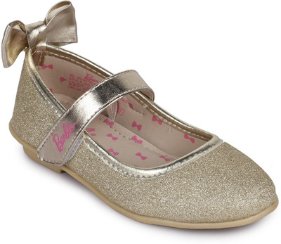 

Barbie Girls Velcro Ballerinas(Gold
