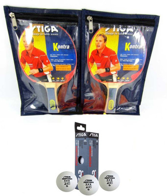 

Cosco Stiga Kontra Table Tennis ( 2 Racquet ), ( 2 Cover ), ( 3 Balls ) Table Tennis Kit