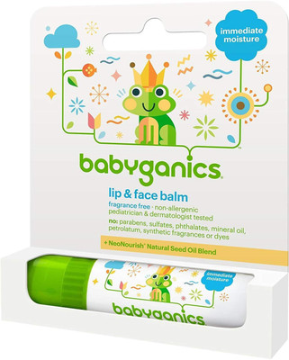 

Babyganics Lip & Face Balm Fragrance Free- .25 oz NA(Pack of: 1, 7 g)