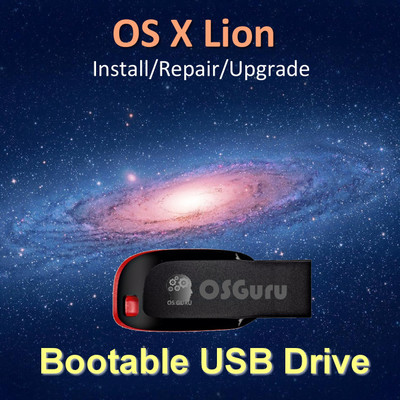 osguru Mac OS X Lion 10.7.5 Install/Repair/Restore/Upgrade 16GB Bootable USB Pen Drive 64-Bit