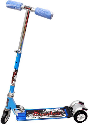 

BM Heavy Metallic Big Sized 3 Wheel Height Adjustable Scooter For Kids Blue(Blue)