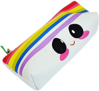 

FORE TREND Rainbow Color Case Stationery Storage Pouch School Pouch Cosmetic /Pen Pencil Art EVA Pencil Box(Set of 1, Multicolor)