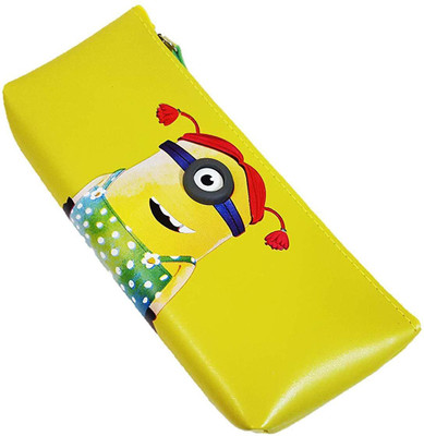 

FORE TREND High Quality Minions Case Stationery Storage Pouch School Pouch Cosmetic /Pen Pencil Art EVA Pencil Box(Set of 1, Yellow, Light Green)