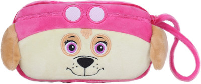 

Tickles Cartoon Dog Art Polyester Pencil Box(Set of 1, Pink)