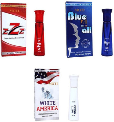 

moti perfume Eau de Parfum - 30 ml (For Men & Women) pack of 3 Eau de Parfum - 90 ml(For Men & Women)
