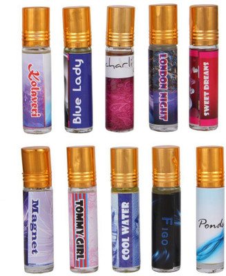 

moti Syspro Pack of 10 Perfume set 8ml Each Eau de Parfum - 80 ml(For Men & Women)