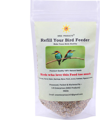 

SREE PRODUCT Organic Natural Fresh Pearl Millet (Bajra) High energy food 400 g Dry Bird Food