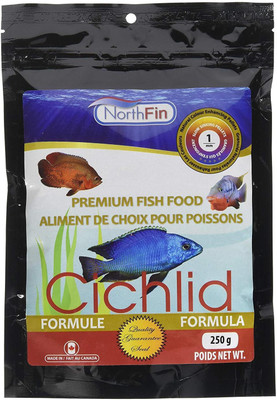 NorthFin Fish Food Cichlid Formula 1mm Pellet 250 Grams 250 g Dry Fish Food