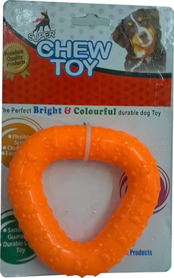 

Jainsons Pet Products Rubber Triangular Scented Toy Orange Color Rubber Chew Toy For Dog