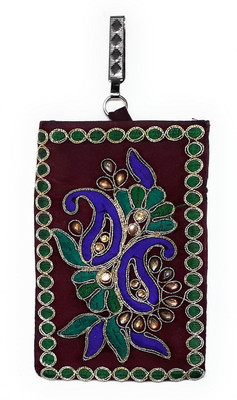 

Unique Fashion Embroidered Mobile Pouch(Multicolor)