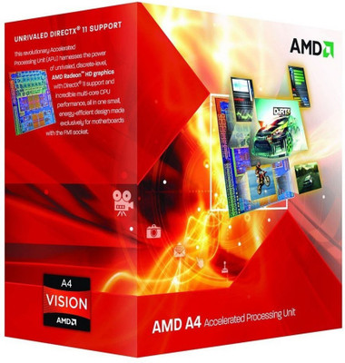 

AMD 3.4 FM2 A4-4020 Processor(Silver)
