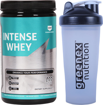 

GXN Intense Whey 1lb Strawberry Creme+Shaker Free Whey Protein(500 g, Strawberry & Cream)