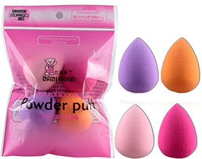 

Perry Ellis Hot Sale 4Pcs Pro Sponges Puff Canserin Beauty Flawless Makeup Foundation Blender
