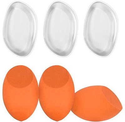 

Esarora Silicone Makeup Sponge 6Piece Set Including 3 Applicator3 Beauty