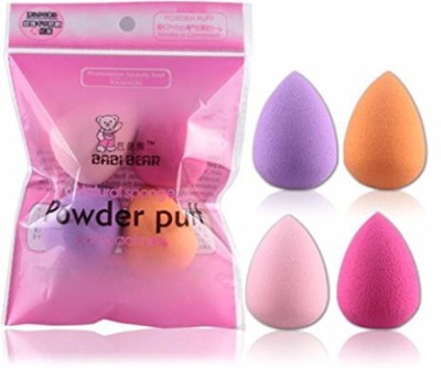 

Sandistore Original Beauty Makeup Sponge Latex Free For Blending Liquid Foundation Concealer Powder Cream 4 Piece Water Drops Shaped Blender Applicator