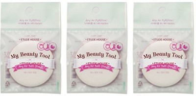 

Etude House Any Air Puff Pink 3 Pcs My Beauty Tool Slim Authentic Cushion Makeup Sponge Blender