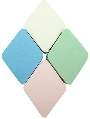

Elandy 4Pcs Body Face Facial Makeup Thickened Diamond Shape Foundation Puff Sponges For Home And Travel