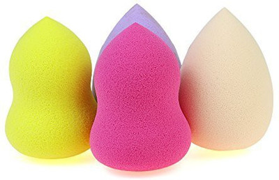 Chop Mall 4Pcs Pro Beauty Flawless Makeup Blender Foundation Puff Shape Sponges