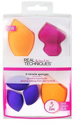 

Real Techniques 6 Miracle Complexion Sponges Make Up Brush Set