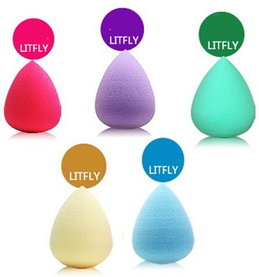 

Eyx Formula Popfeel Pack Of 5 Flawless Makeup Blender Sponge Liquid Foundtation And Pressed Cream Powder Puff