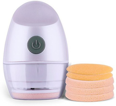 

Zlime Electric Powder Puff 4D 360 Rotating Vibrating Foundation Makeup Professional With 3 Washable Latex Sponges 2 Flocked