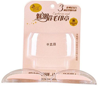 

Kesee Fashion Eyebrow Template Stamp Sponge Stencils Eye Makeup Natural Brow TypeNatural Eyebrows Korean Style Straight