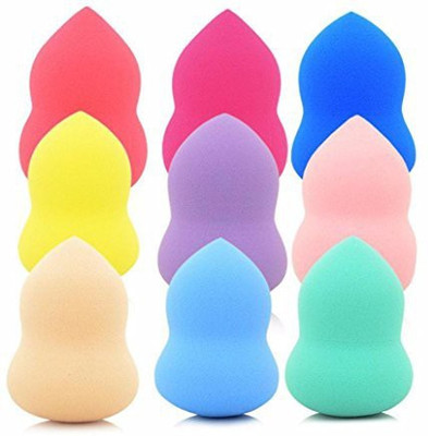 

Landfox 9Pcs Pro Beauty Flawless Makeup Blender Foundation Puff Multi Shape Sponges