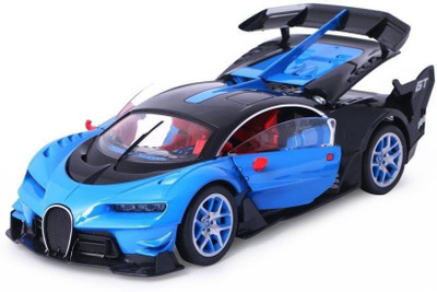 

ExaltedCollection Bugatti Style Remote Control Rechargeable Car With Opening Doors For Kids (Blue))(Blue)
