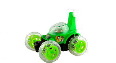 

Kidzfan Stunt Car With Remote Control | 1:36 Scale | Music, Light | 360 Degree | Various Characters(Multicolor)