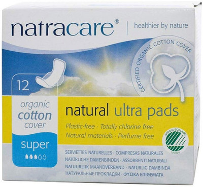 

NATRACARE Natural Ultra Super Pad with Wings - 12-Pads per box (Pack of 12) Sanitary Pad(Pack of 12)