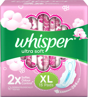 

Whisper Ultra Soft Sanitary Pad(Pack of 15)