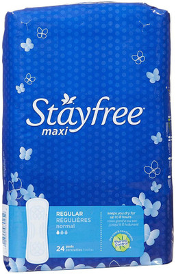 

Stayfree Regular Maxi Pads - 24 ct Sanitary Pad(Pack of 24)