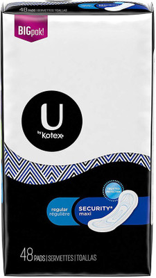 

Kotex Security Maxi Pads, Regular, 48 Ct Sanitary Pad(Pack of 48)
