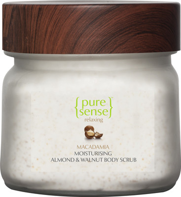 PureSense Moisturising Almond & Walnut Body Scrub- Macadamia & Almond Oil Scrub(200 g)