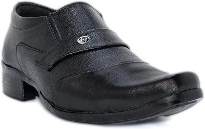

Blue Pop Mens And Boys Synthetic TPR Sole Formal Black Color Slip On For Men(Black
