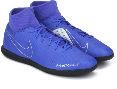 Nike PHANTOM VSN CLUB DF IC Football Shoes For Men(Blue)