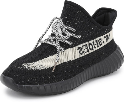 

Mr.SHOES 1838-1-YZY BOOST 350 V2 BLACK RICE WHITE Walking Shoes For Men(Black