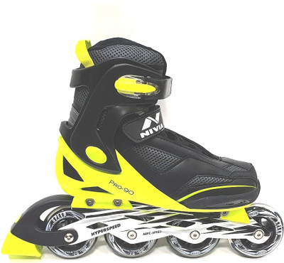 

Nivia Pro 90-2.0 Hyperspeed In-line Skates - Size 7-9 UK(Multicolor)