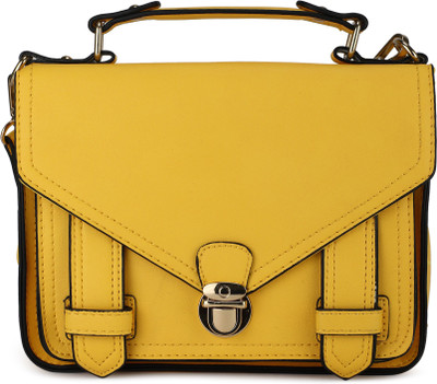 

Accessorize Women Casual Yellow PU Sling Bag