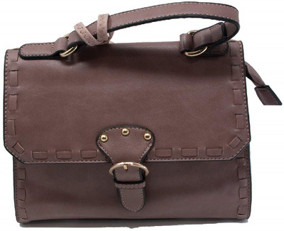 

Options Women Casual Tan, Brown Synthetic Leather Sling Bag, Brown;tan