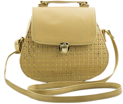 

VOAKA Women Casual Beige Canvas Sling Bag