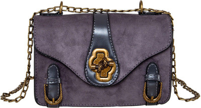 

peaubella Women Casual Grey Synthetic Leather Sling Bag