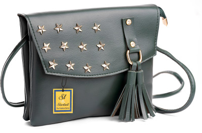 

Startail Women Casual Grey Rexine Sling Bag