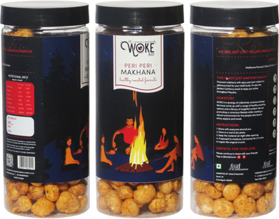 

WOKE LET'S CONSUME CONSCIOUSLY Peri Peri Roasted Flavored Makhana(90 g, Pack of 3)